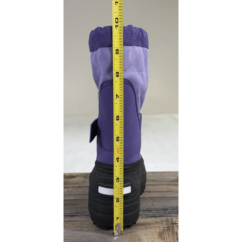 Columbia Girls Powderbug Plus II Snow Boot Purple Size 1 New Benefits Charity